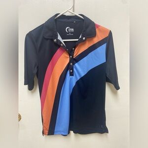 ZYIA Active black womens golf top